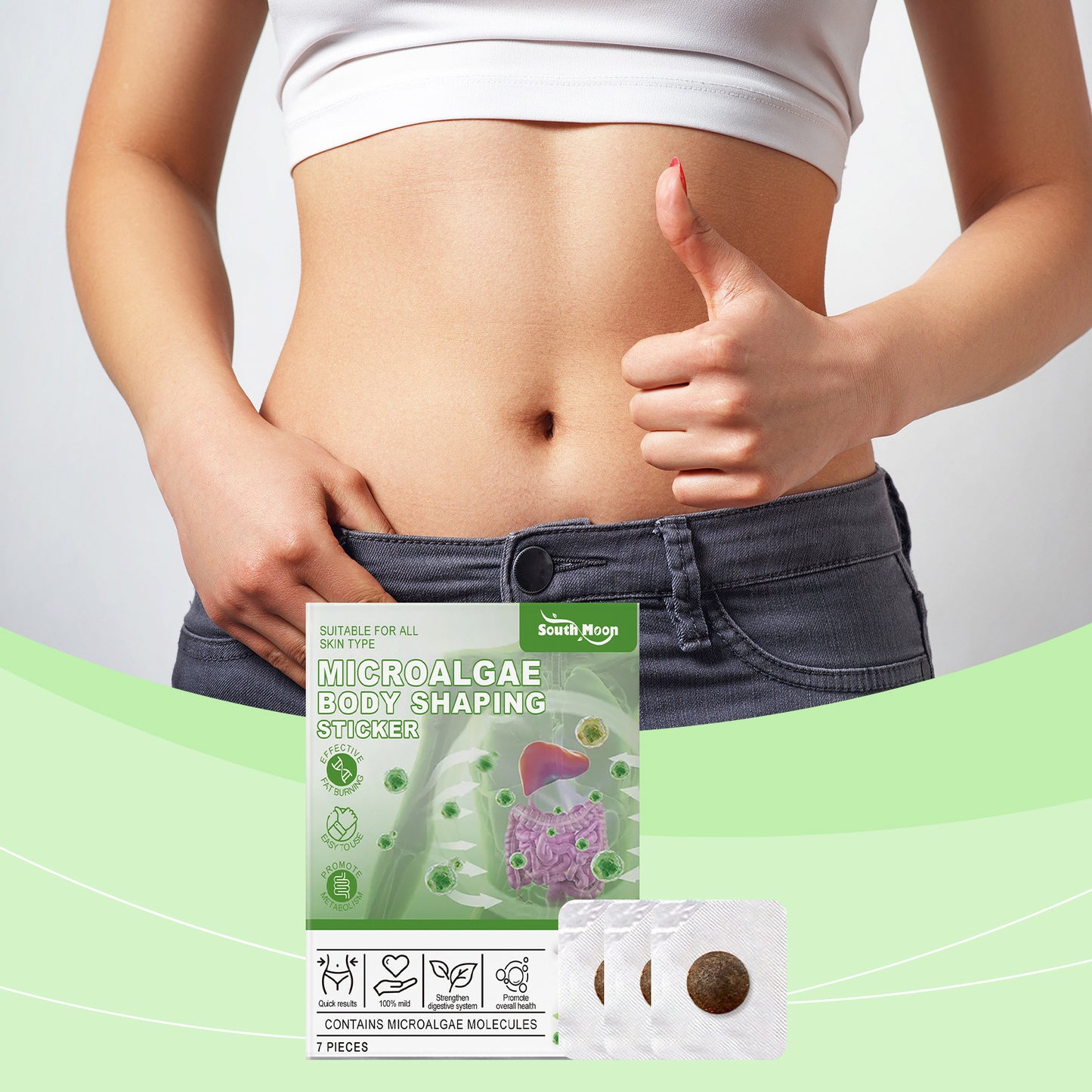 Herbal Navel Stickers Gentle Care Body Shape