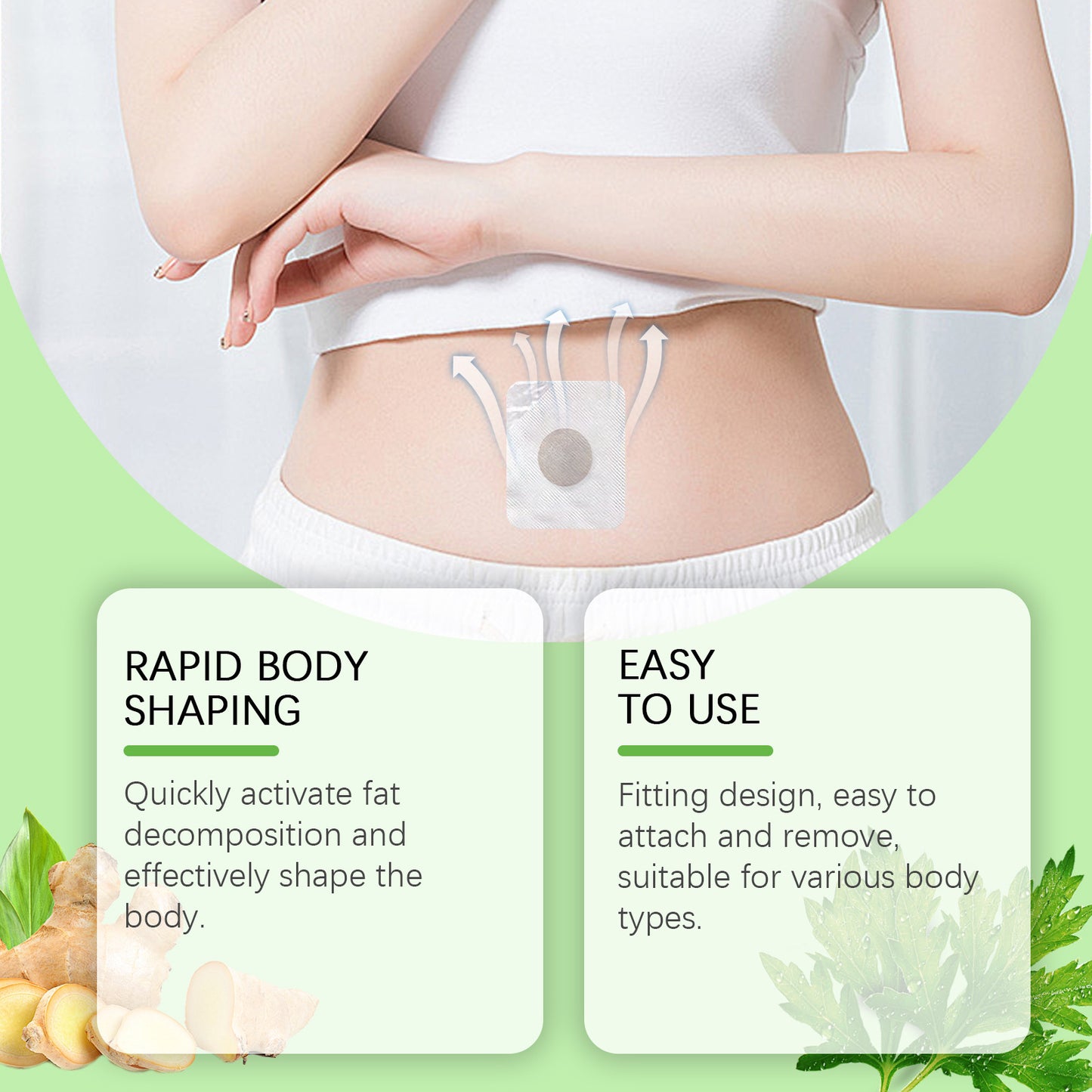 Herbal Navel Stickers Gentle Care Body Shape